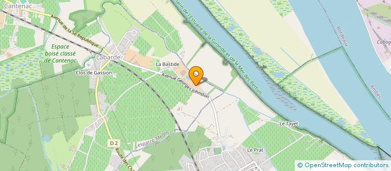 localisation de l'entreprise DELTA NEGOCE  LABARDE