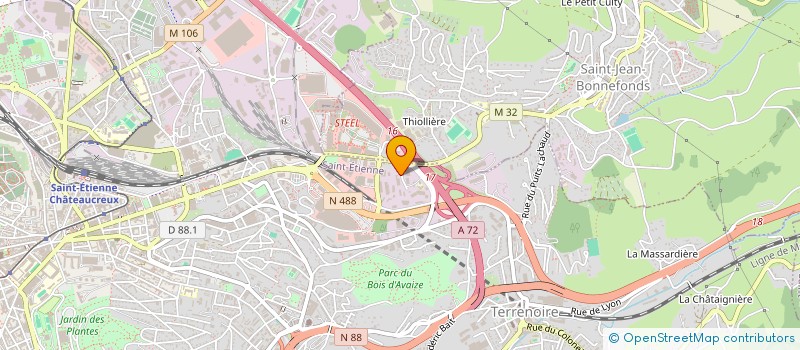 localisation de l'entreprise DELTA NET à SAINT-ETIENNE