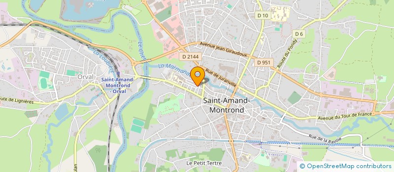 localisation de l'entreprise DELTA NETT  SAINT-AMAND-MONTROND