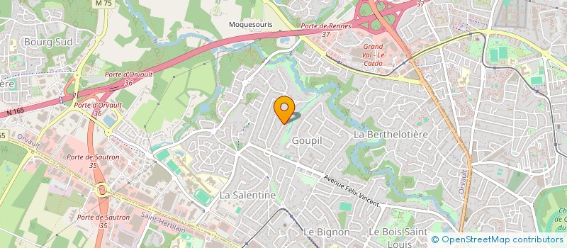 localisation de l'entreprise DELTA OFFICE à ORVAULT