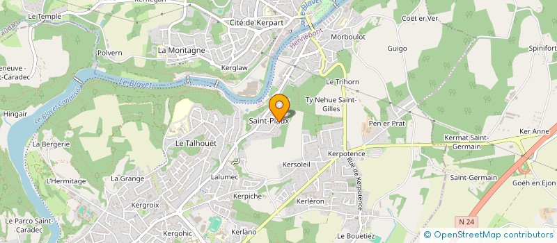 localisation de l'entreprise DELTA OUEST FERMETURES à HENNEBONT