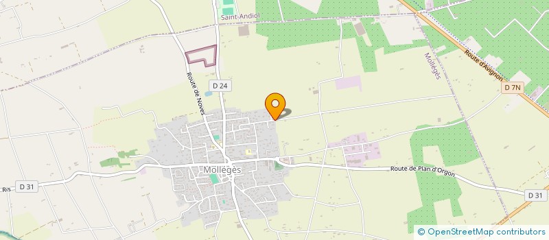 localisation de l'entreprise DELTA PALETTES à MOLLEGES