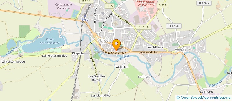 localisation de l'entreprise DELTA PARCS & JARDINS à BROU