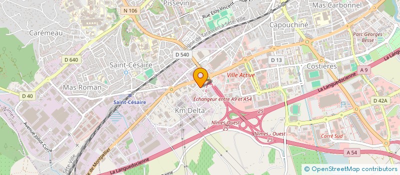 localisation de l'entreprise DELTA PARK 30  NIMES