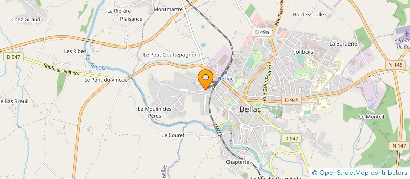 localisation de l'entreprise DELTA PHI à BELLAC