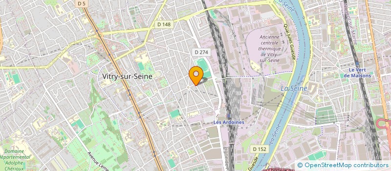 localisation de l'entreprise DELTA-PLAST  VITRY-SUR-SEINE