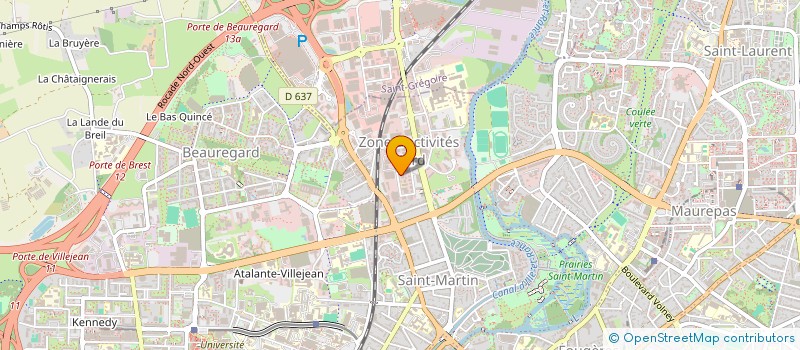 localisation de l'entreprise DELTA PNEUS  RENNES