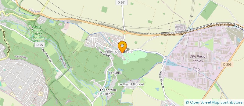 localisation de l'entreprise DELTA PRO-LOG  VILLIERS-LE-BACLE