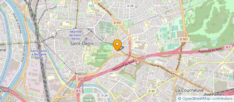 localisation de l'entreprise DELTA PRODUCTION  SAINT-DENIS