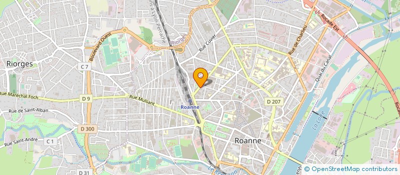 localisation de l'entreprise DELTA PROMOTION à ROANNE