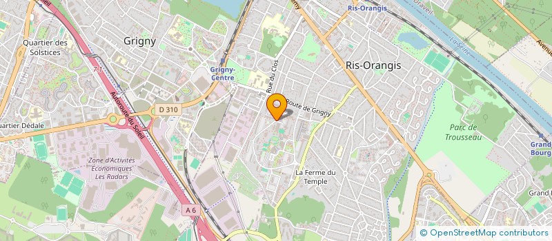 localisation de l'entreprise DELTA RECORDS  RIS-ORANGIS