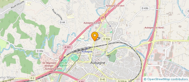 localisation de l'entreprise DELTA RECOUVREMENT  AUBAGNE