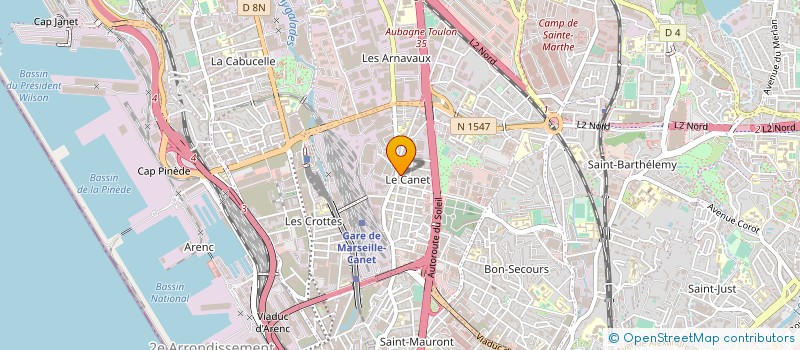 localisation de l'entreprise DELTA RENOVATION à MARSEILLE