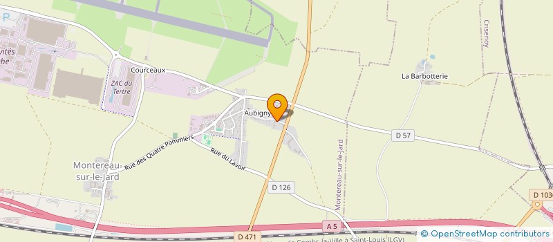 localisation de l'entreprise DELTA RESINES à MONTEREAU-SUR-LE-JARD