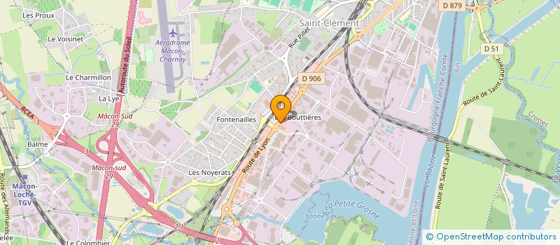 localisation de l'entreprise DELTA ROAD à MACON