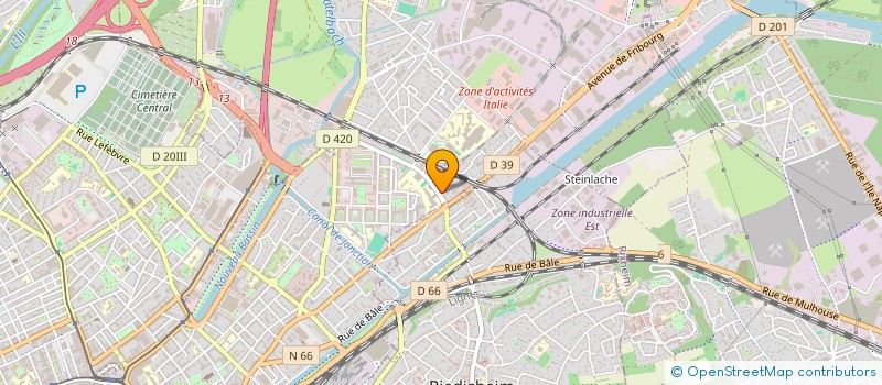 localisation de l'entreprise DELTA S.A.R.L.  MULHOUSE