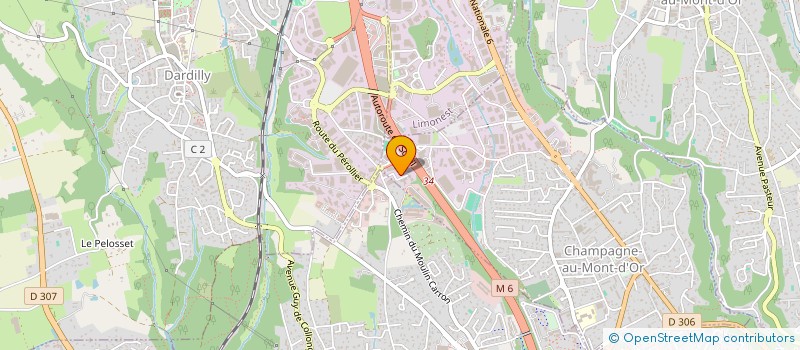 localisation de l'entreprise DELTA SECURITY SOLUTIONS  CHAMPAGNE-AU-MONT-D'OR