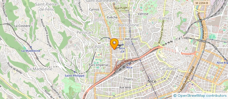 localisation de l'entreprise DELTA SERVE  NICE