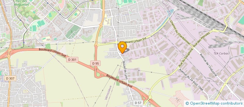 localisation de l'entreprise DELTA-SERVICE à VENISSIEUX