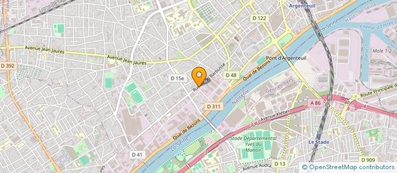 localisation de l'entreprise DELTA SERVICE à ARGENTEUIL