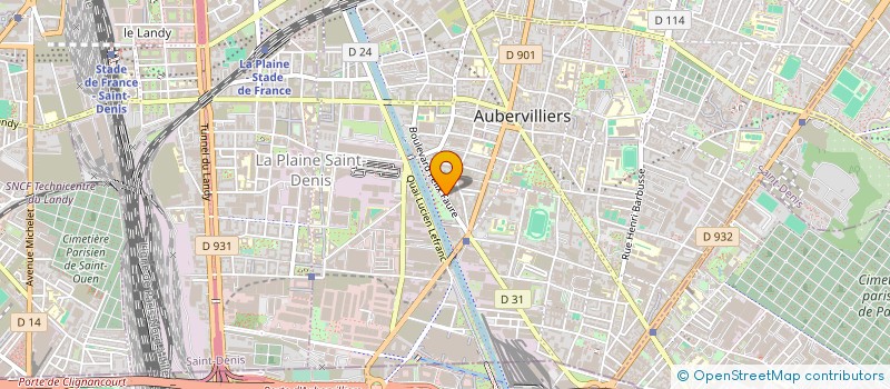 localisation de l'entreprise DELTA SERVICE NETTOYAGE  AUBERVILLIERS