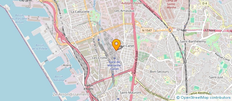 localisation de l'entreprise DELTA SERVICES à MARSEILLE