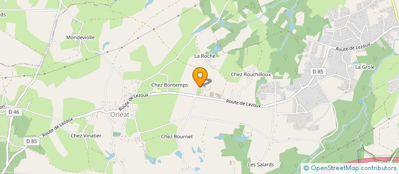 localisation de l'entreprise DELTA SERVICES à ORLEAT
