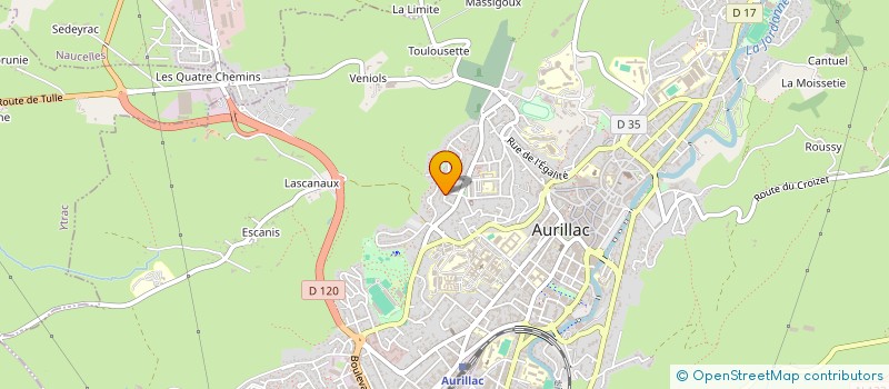 localisation de l'entreprise DELTA SHIFT à AURILLAC