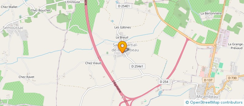 localisation de l'entreprise DELTA SIGMA  SAINT-MARTIAL-DE-MIRAMBEAU