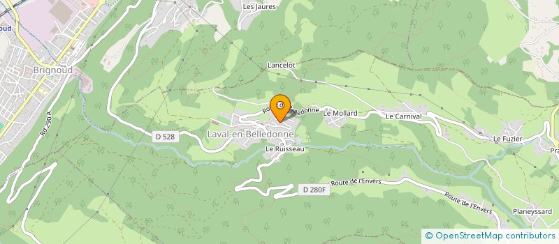 localisation de l'entreprise DELTA SONO  LAVAL-EN-BELLEDONNE