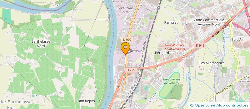 localisation de l'entreprise DELTA STORES  LE PONTET