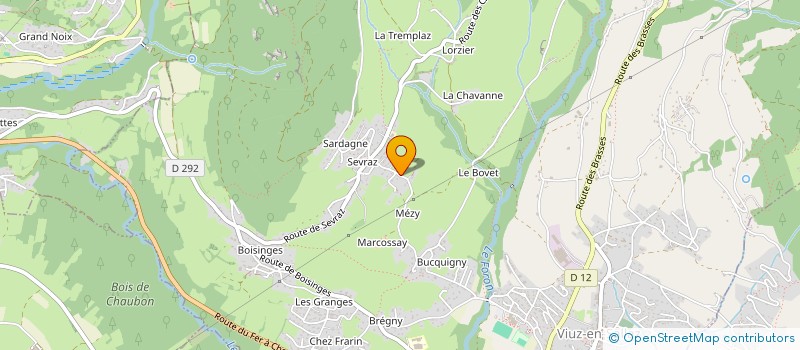 localisation de l'entreprise DELTA STUDIO  VIUZ-EN-SALLAZ