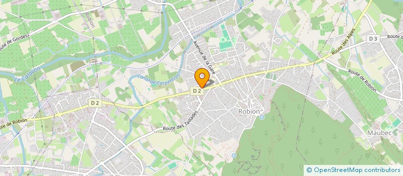 localisation de l'entreprise DELTA SUD DIFFUSION  ROBION