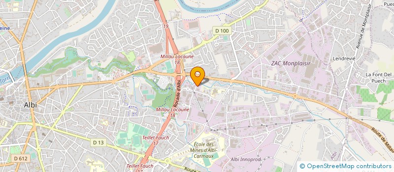 localisation de l'entreprise DELTA T DEVELOPPEMENT à ALBI