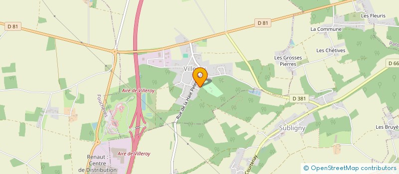 localisation de l'entreprise DELTA TAXI  VILLEROY