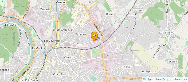 localisation de l'entreprise DELTA THERMIE à ALES