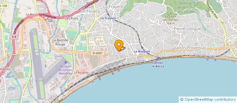localisation de l'entreprise DELTA-TI FRANCE SAS à CANNES