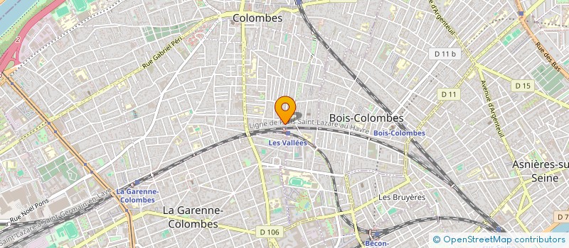 localisation de l'entreprise DELTA TRADING à COLOMBES