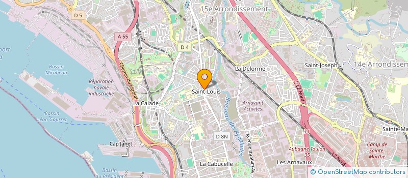 localisation de l'entreprise DELTA TRAVAUX à MARSEILLE