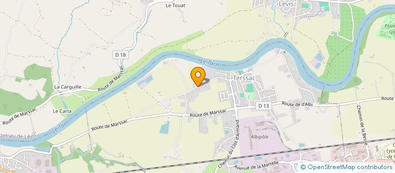 localisation de l'entreprise DELTA VAN  TERSSAC