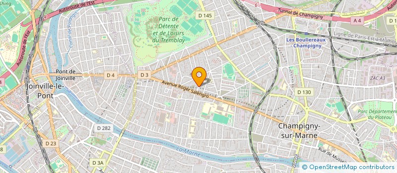 localisation de l'entreprise DELTA VOLTA à CHAMPIGNY-SUR-MARNE