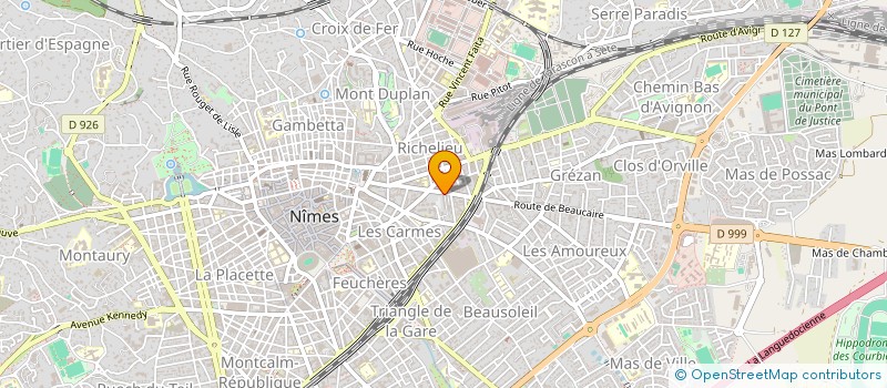 localisation de l'entreprise DELTA VTC  NIMES