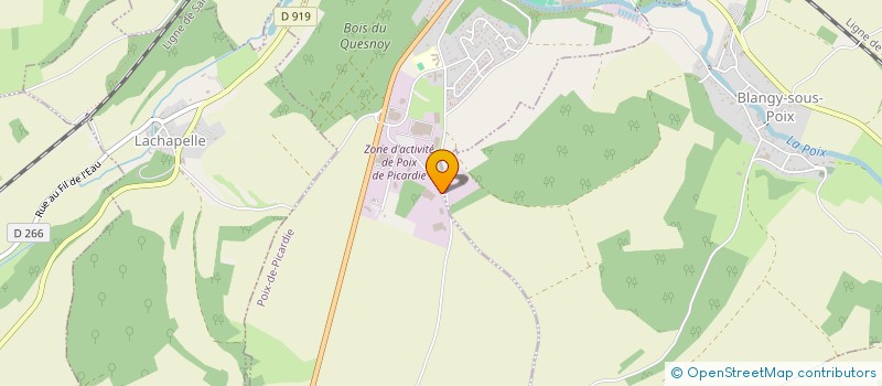 localisation de l'entreprise DELTACAST  POIX-DE-PICARDIE