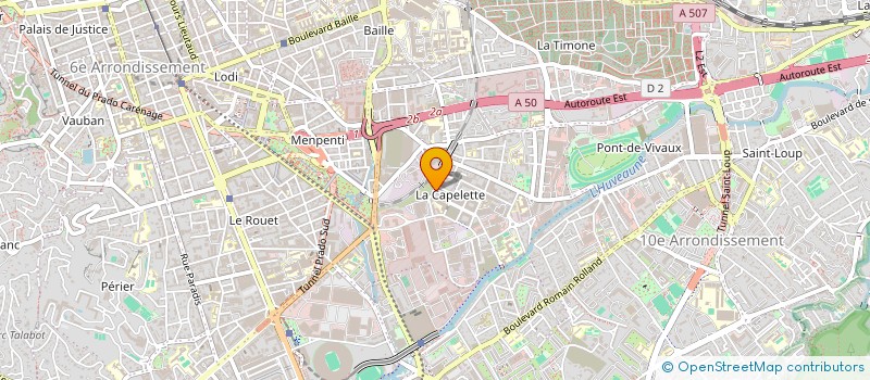 localisation de l'entreprise DELTADENT à MARSEILLE