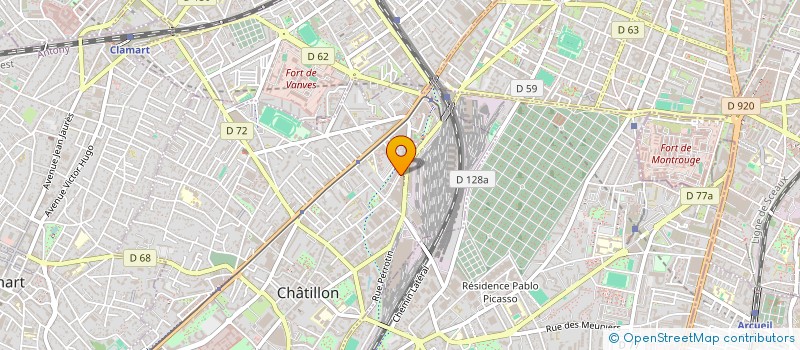 localisation de l'entreprise DELTADIS GAZ & EAU à CHATILLON