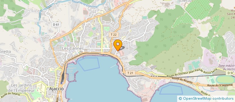 localisation de l'entreprise DELTAGEE à AJACCIO