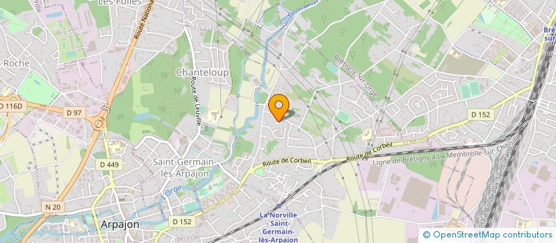 localisation de l'entreprise DELTAGRAPH'X à SAINT-GERMAIN-LES-ARPAJON