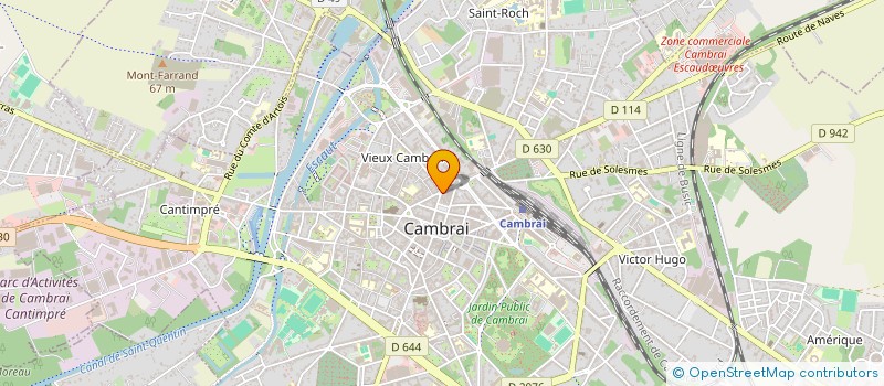 localisation de l'entreprise DELTAMOTOS à CAMBRAI