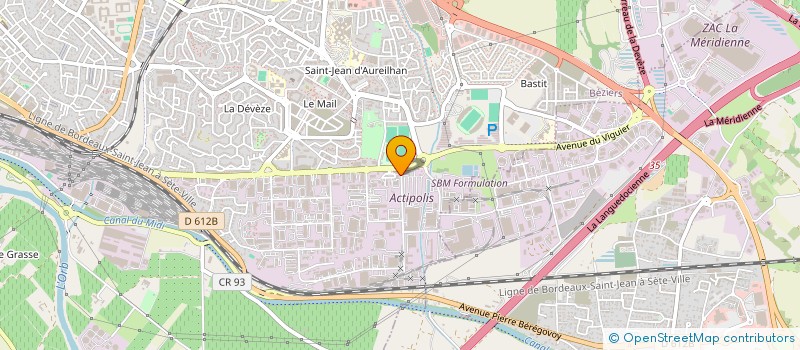 localisation de l'entreprise DELTANOV CORE  BEZIERS