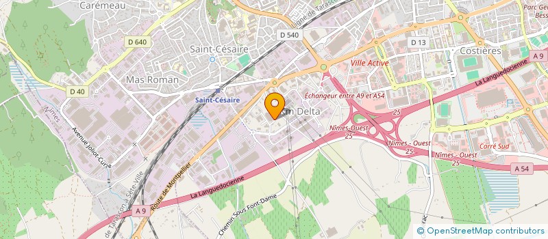 localisation de l'entreprise DELTAPRESSE à NIMES